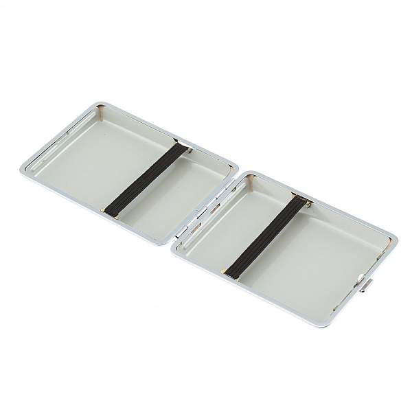 Портсигар S.Quire, нержавеющая сталь, искуственная кожа, тёмно-зелёный, 7,4х9,5х1,8 см NSO21-95DGr-RB S.QUIRE, Артикул: NSO21-95DGr-RB фото №1