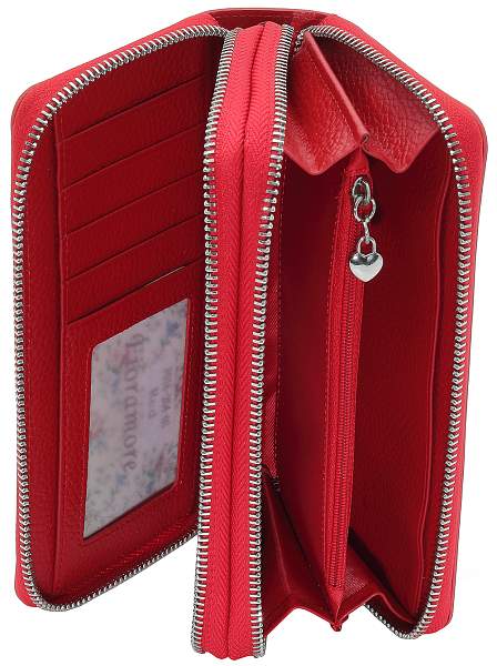 Кошелек fioramore f016-204-03 fioramore красный FIORAMORE, Артикул: F016-204-03 фото №1