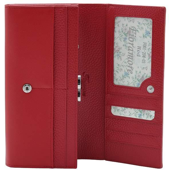 Кошелёк f001-204-03 fioramore красный FIORAMORE, Артикул: F001-204-03 фото №1