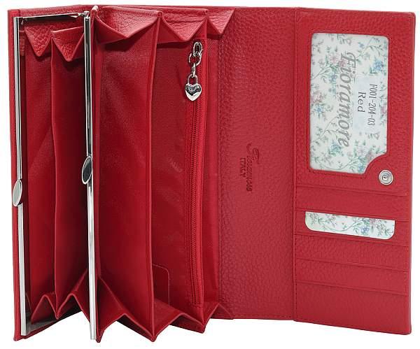 Кошелёк f001-204-03 fioramore красный FIORAMORE, Артикул: F001-204-03 фото №1