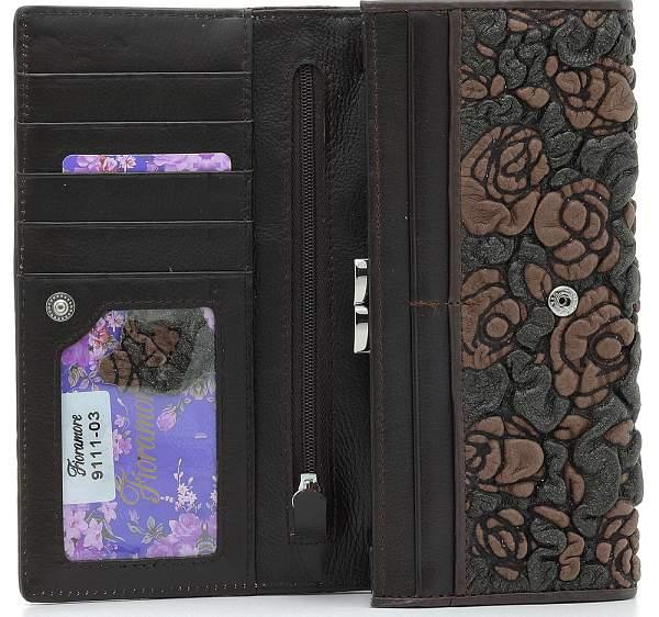 Кошелек fioramore 9111-03d fioramore коричневый FIORAMORE, Артикул: 9111-03D фото №1