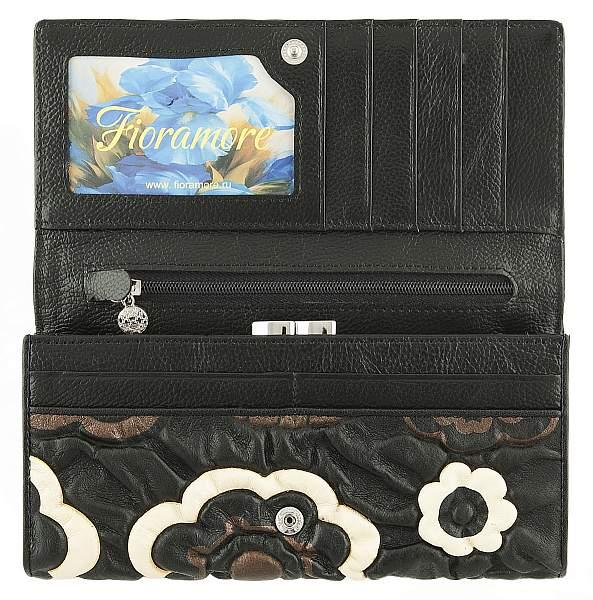 Кошелек fioramore 9111-07 fioramore чёрный FIORAMORE, Артикул: 9111-07 фото №1