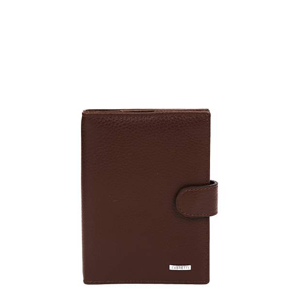 53003D-12 FABRETTI Обложка для документов муж. нат. кожа Fabretti, Артикул: 53003D-12 фото №1