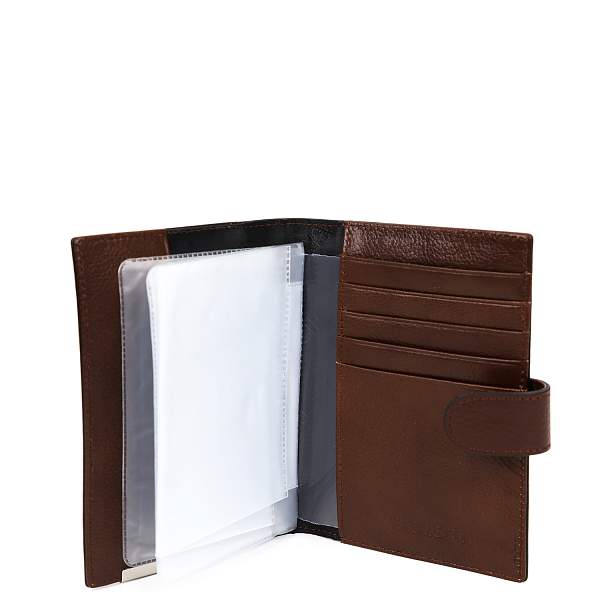 54022D-12 FABRETTI Обложка для документов муж. нат. кожа Fabretti, Артикул: 54022D-12 фото №1