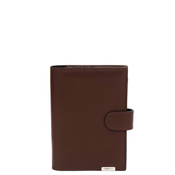 54022D-12 FABRETTI Обложка для документов муж. нат. кожа Fabretti, Артикул: 54022D-12 фото №1