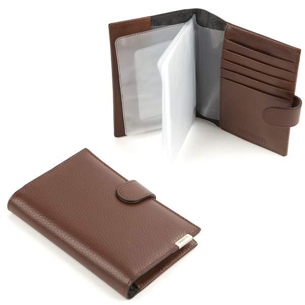 54022D-12 FABRETTI Обложка для документов муж. нат. кожа Fabretti, Артикул: 54022D-12 фото №1