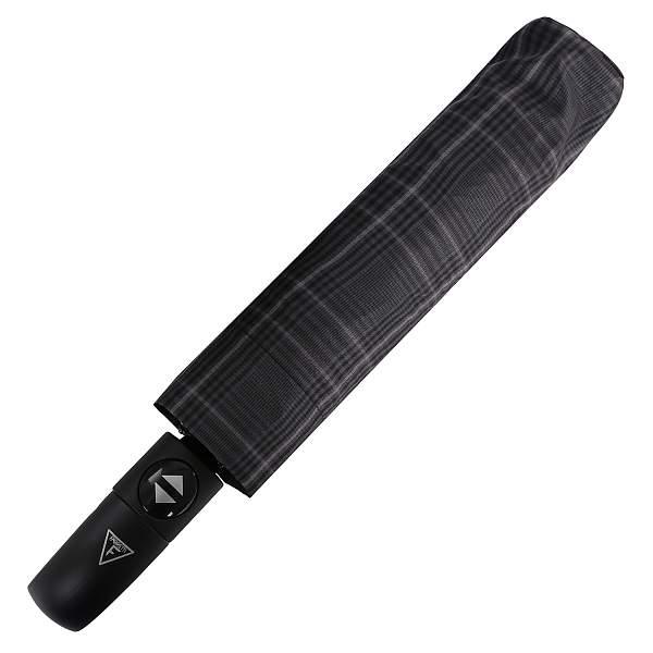 M-2002 Зонт муж. Fabretti, автомат, 3 сложения, клетка, ручка крюк Fabretti, Артикул: M-2002 фото №1