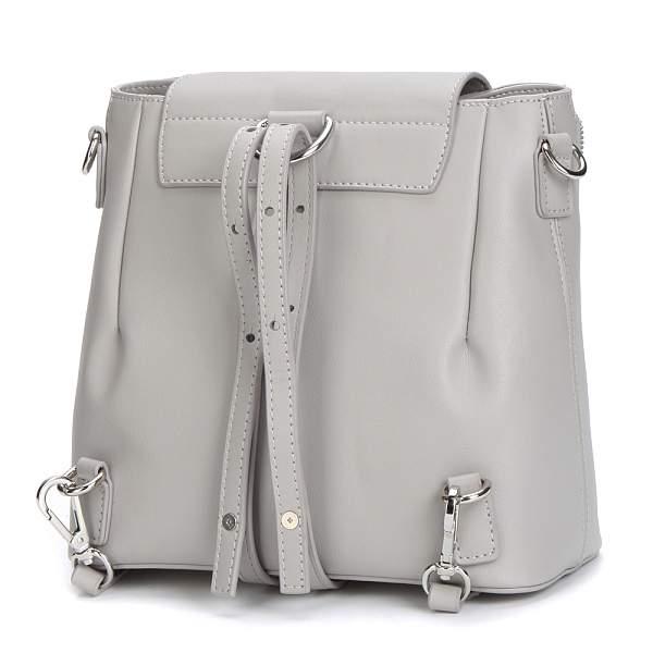 HBG-8990-77 серая сумка-рюкзак женская (кожа) Jane's Story Jane's Story, Артикул: HBG-8990-77 фото №1