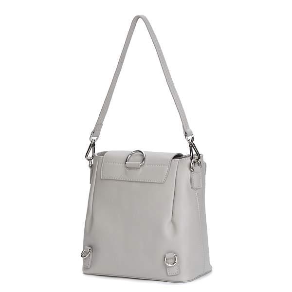 HBG-8990-77 серая сумка-рюкзак женская (кожа) Jane's Story Jane's Story, Артикул: HBG-8990-77 фото №1