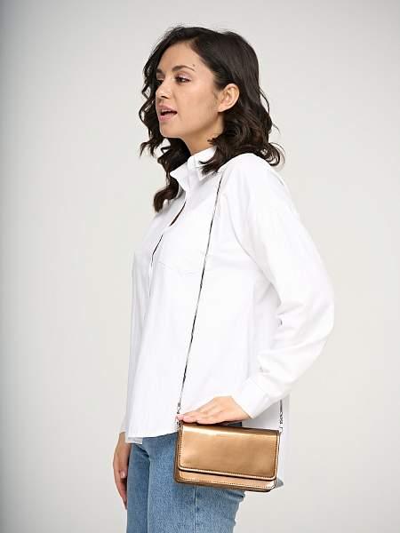 JD-8009-26 бронзовая сумка женская (кожа) Jane's Story Jane's Story, Артикул: JD-8009-26 фото №1