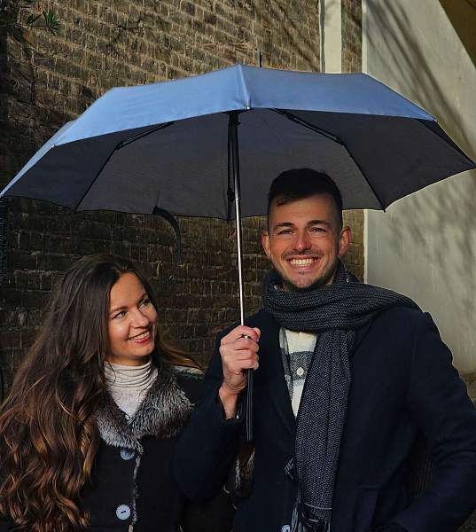 G853-3461 MonoHoundStooth (Гусиная лапка) Зонт мужской автомат Fulton Fulton, Артикул: G853-3461 MonoHoundStooth фото №1