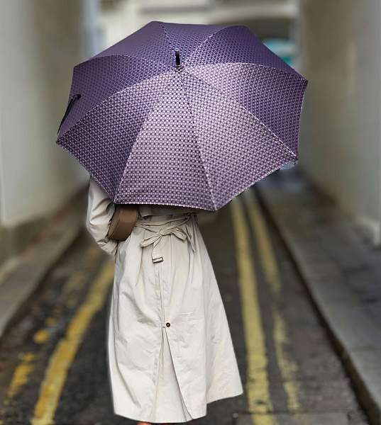 L850-3458 PinkFoulard (Розовый платок) Зонт женский трость Fulton Fulton, Артикул: L850-3458 PinkFoulard фото №1