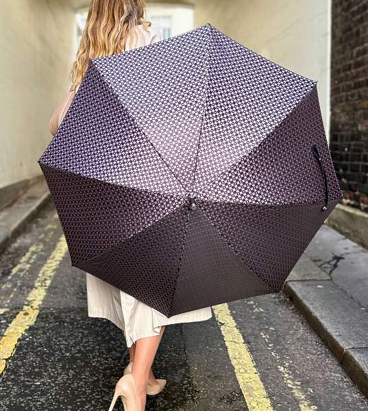 L850-3458 PinkFoulard (Розовый платок) Зонт женский трость Fulton Fulton, Артикул: L850-3458 PinkFoulard фото №1