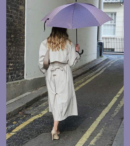 L850-3458 PinkFoulard (Розовый платок) Зонт женский трость Fulton Fulton, Артикул: L850-3458 PinkFoulard фото №1