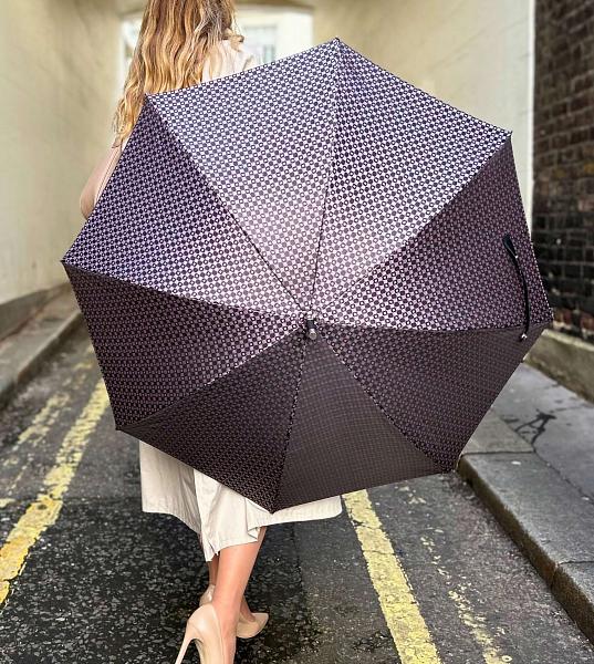 L850-3458 PinkFoulard (Розовый платок) Зонт женский трость Fulton Fulton, Артикул: L850-3458 PinkFoulard фото №1