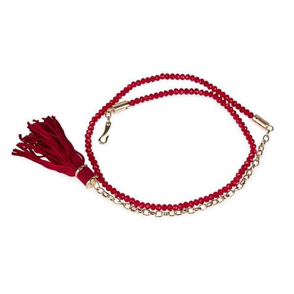 FB-1106L-12 красный ремень Fancy's bag Jane's Story, Артикул: FB-1106L-12 красный фото №1