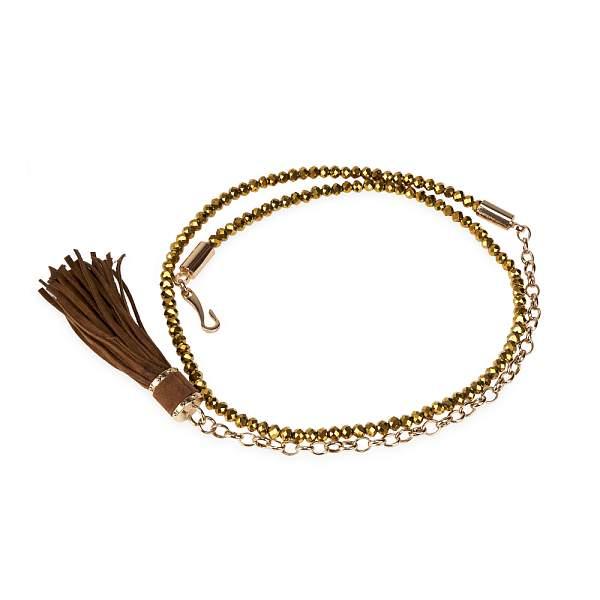 FB-1106L-64 золото ремень Fancy's bag Jane's Story, Артикул: FB-1106L-64 золотой фото №1