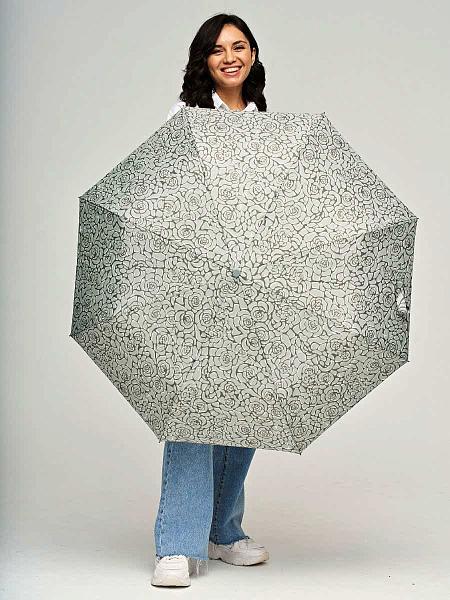 R348-4105 RosesGrey (Серые розы) Зонт женский автомат Fulton Fulton, Артикул: R348-4105 RosesGrey фото №1