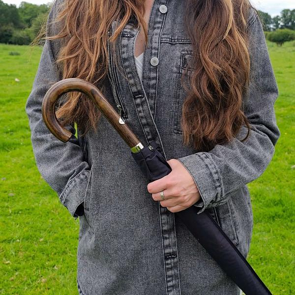 L893-01 Black (Черный) Зонт женский трость Fulton Fulton, Артикул: L893-01 Black фото №1