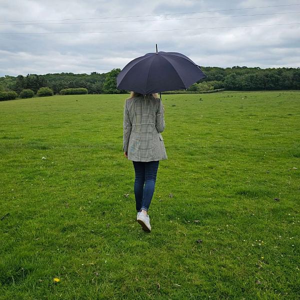 L893-01 Black (Черный) Зонт женский трость Fulton Fulton, Артикул: L893-01 Black фото №1