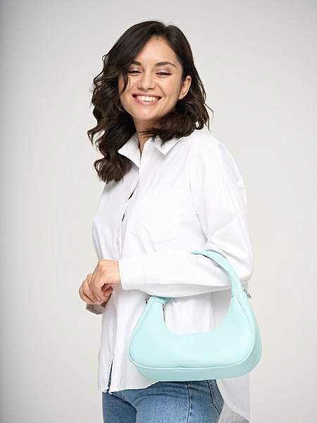 JS-96553-60 синяя сумка женская (кожа) Jane's Story Jane's Story, Артикул: JS-96553-60 фото №1