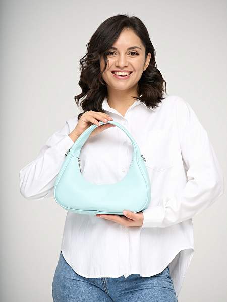 JS-96553-60 синяя сумка женская (кожа) Jane's Story Jane's Story, Артикул: JS-96553-60 фото №1