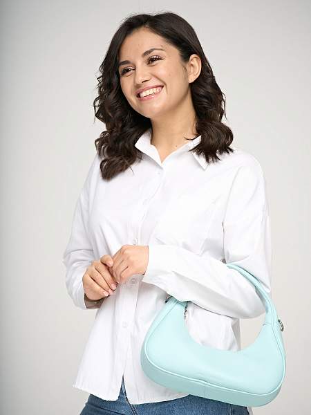 JS-96553-60 синяя сумка женская (кожа) Jane's Story Jane's Story, Артикул: JS-96553-60 фото №1