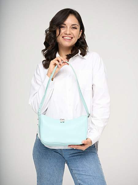 JS-96554-60 синяя сумка женская (кожа) Jane's Story Jane's Story, Артикул: JS-96554-60 фото №1