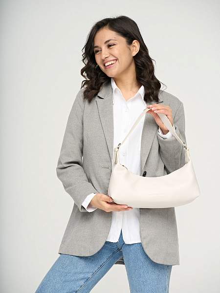 JS-180112-76 слоновая кость сумка женская (кожа) Jane's Story Jane's Story, Артикул: JS-180112-76 фото №1