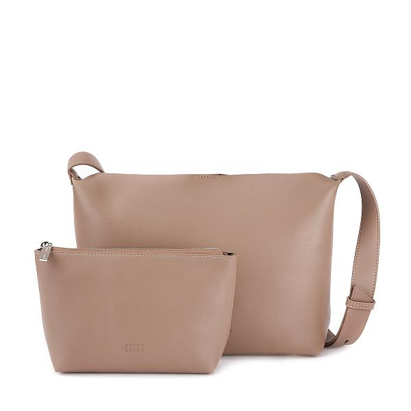 JS-96576-77 серая сумка женская (кожа) Jane's Story Jane's Story, Артикул: JS-96576-77 фото №1