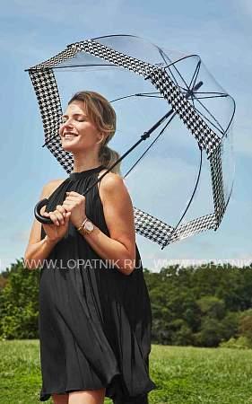 l042-4252 houndstoothborder (гусиная лапка) зонт женский трость fulton Fulton
