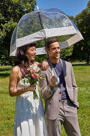 l042-4253 weddingfloralborder (цветочная кайма ) зонт женский трость fulton Fulton