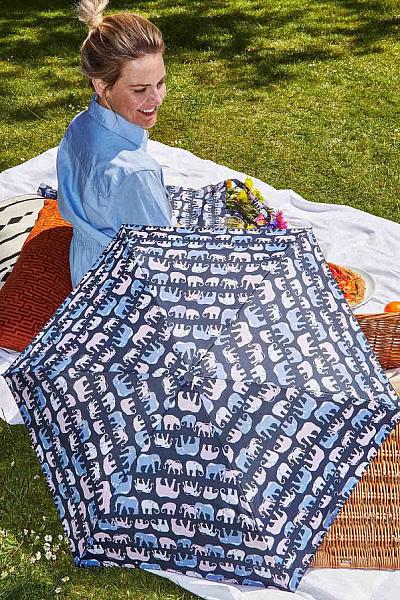 L918-4255 MarchingElephants (Слоны) Зонт женский механика Fulton Fulton, Артикул: L918-4255 MarchingElephants фото №1