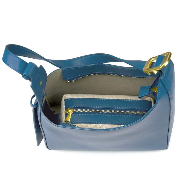 JS-96634-60 синяя сумка женская (кожа) Jane's Story Jane's Story, Артикул: JS-96634-60 фото №1