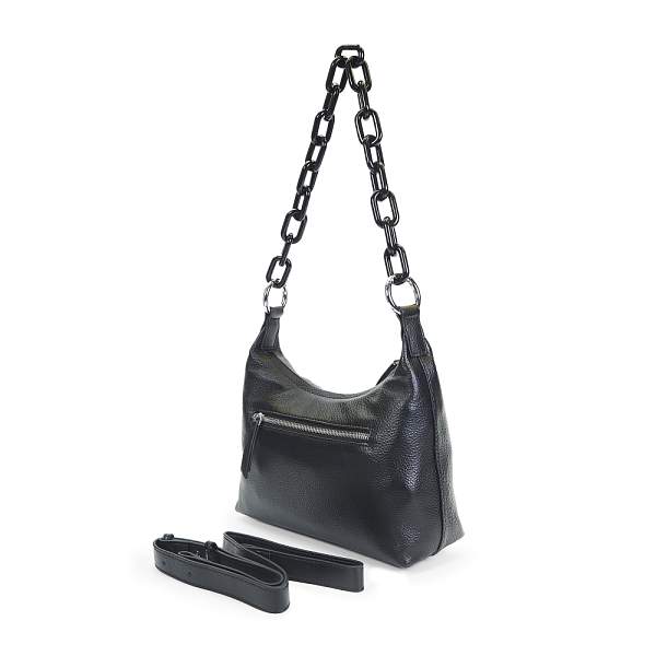 JS-81125-04 черная сумка женская (кожа) Jane's Story Jane's Story, Артикул: JS-81125-04 фото №1