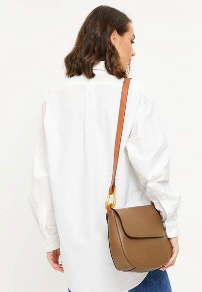 JS-9021-77 серая сумка женская (кожа) Jane's Story Jane's Story, Артикул: JS-9021-77 фото №1