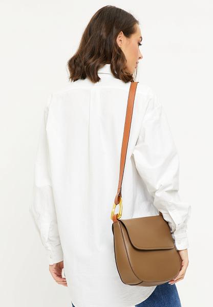 JS-9021-77 серая сумка женская (кожа) Jane's Story Jane's Story, Артикул: JS-9021-77 фото №1