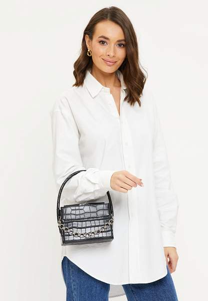 JS-353-04 черная сумка женская (кожа) Jane's Story Jane's Story, Артикул: JS-353-04 фото №1