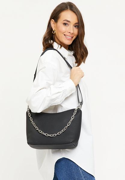 JS-807-04 черная сумка женская (кожа) Jane's Story Jane's Story, Артикул: JS-807-04 фото №1