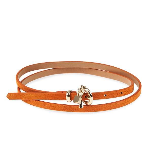 FB-1119-58 оранжевый ремень (кожа) Fancy's bag Jane's Story, Артикул: FB-1119-58 оранжевый фото №1