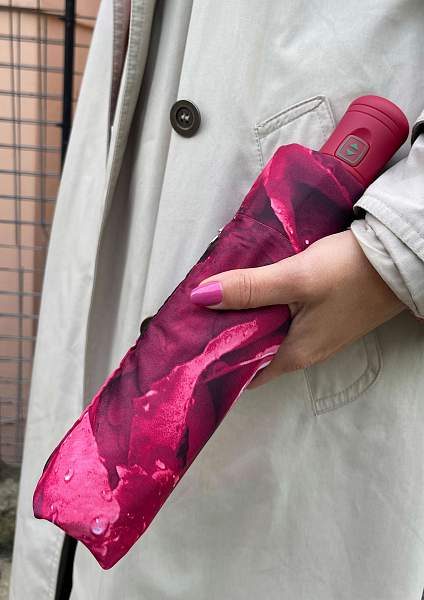 L346-2252 PhotoRoseRed (Красные розы) Зонт женский автомат Fulton Fulton, Артикул: L346-2252 PhotoRoseRed фото №1