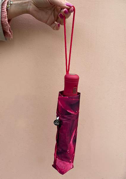 L346-2252 PhotoRoseRed (Красные розы) Зонт женский автомат Fulton Fulton, Артикул: L346-2252 PhotoRoseRed фото №1