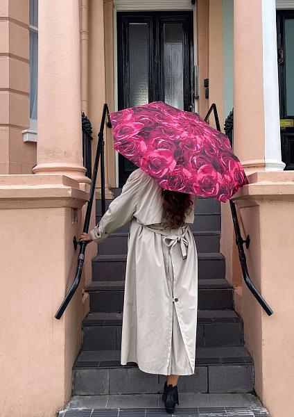 L346-2252 PhotoRoseRed (Красные розы) Зонт женский автомат Fulton Fulton, Артикул: L346-2252 PhotoRoseRed фото №1