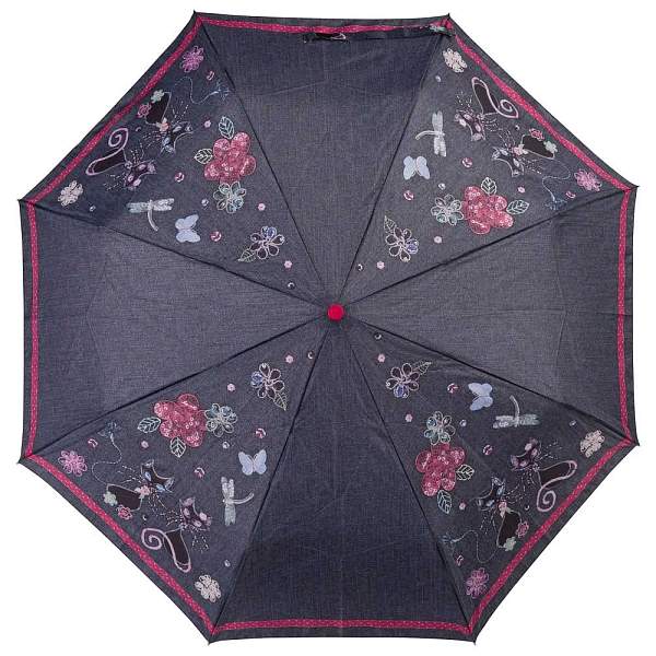 R346-1348 PurdyPrincess (Кошки) Зонт женский автомат Fulton Fulton, Артикул: R346-1348 PurdyPrincess фото №1