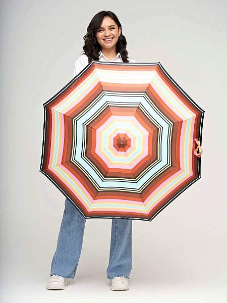 R346-1416 RodeoStripe (Разноцветная полоска) Зонт женский автомат Fulton Fulton, Артикул: R346-1416 RodeoStripe фото №1