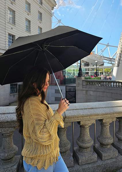 L449-01 Black (Черный) Зонт женский механика Fulton Fulton, Артикул: L449-01 Black фото №1