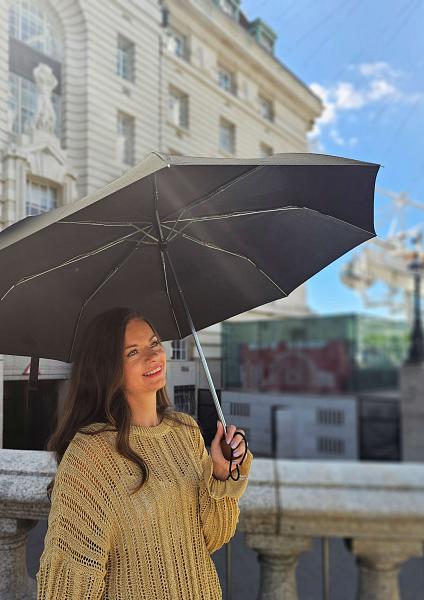 L449-01 Black (Черный) Зонт женский механика Fulton Fulton, Артикул: L449-01 Black фото №1