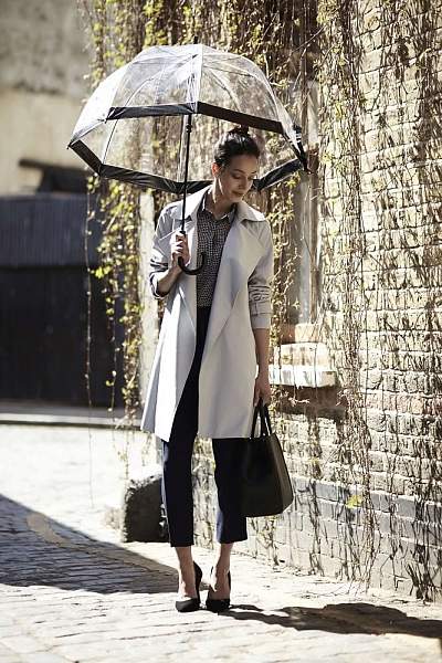 L041-01 Black (Черный) Зонт женский трость Fulton Fulton, Артикул: L041-01 Black фото №1