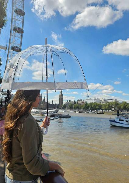 L041-02 White (Белый) Зонт женский трость Fulton Fulton, Артикул: L041-02 White фото №1