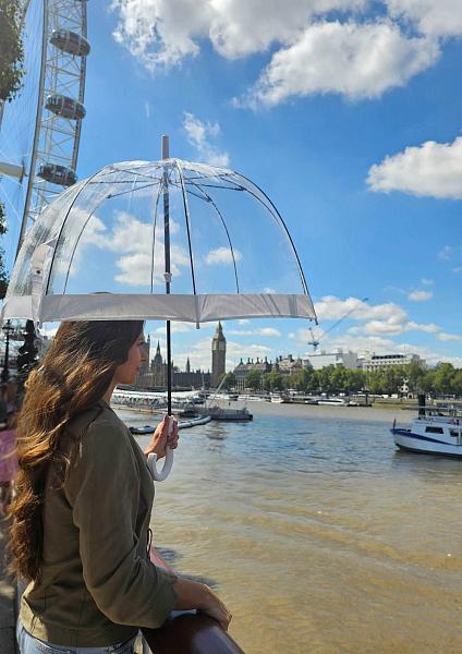 L041-02 White (Белый) Зонт женский трость Fulton Fulton, Артикул: L041-02 White фото №1